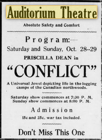 Auditorium Theatre - 26 Oct 1922 (newer photo)